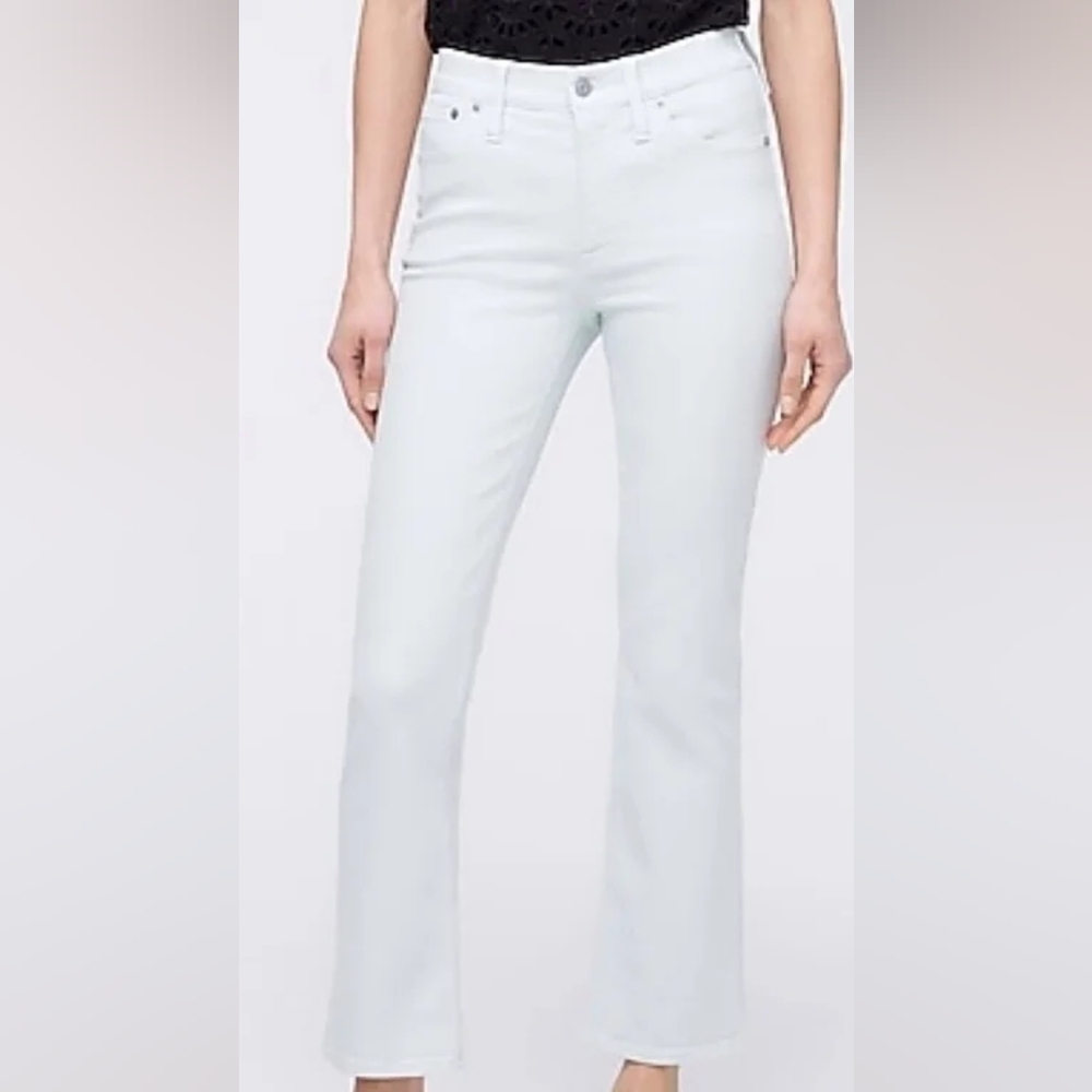 J Crew Billie Pale Mint Green Demi-Boot Crop 9" Jean  Size 31 NEW summer vacay